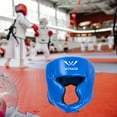 thumbnail image 1 of Casco de boxeo Equipo de entrenamiento Equipo de protección de boxeo transpirable Cubierta de cabeza de boxeo para Muay Thai, Sanda, Kickboxing, Mujer Azul S DYNWAVEMX Casco de boxeo, 1 of 8