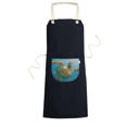 thumbnail image 1 of Ocean Blue Water Turtle Science Nature Picture Apron Bib Sarong Cooking Baking Kitchen Pocket Pinafore, 1 of 3