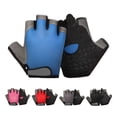 thumbnail image 2 of NIBOLOG Unisex Half Finger Breathable Anti Slip Magic Tape Weight Lifting Cycling Gloves, 2 of 8