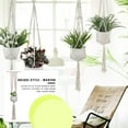 thumbnail image 4 of Injueey Colgador de macramé hecho a mano para plantas, flor/colgador de macetas para decoración de pared, patio, jardín, decoración para sala de Jardín y Patio No.20 Injueey HA001777-20, 4 of 6