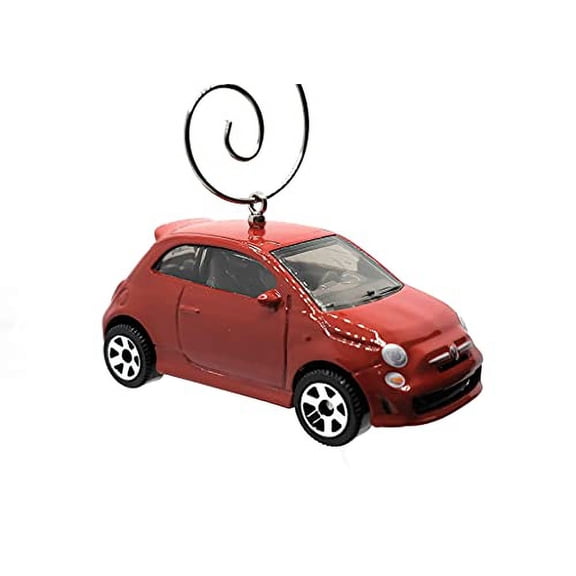 Christmas Ornament for 2019 Fiat 500 Turbo Red