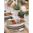 thumbnail image 5 of Pumpkin Fall Cloth Napkins Set of 6 Reusable Dinner Napkins, Thanksgiving Maple Farmhouse Corn Vintage Cocktail Napkin Washable Table Napkins for Wedding/Holiday Party/Baby Shower 20"x20", 5 of 7
