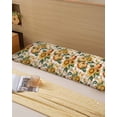 thumbnail image 6 of Sunflower Pumpkins Body Pillow Cover 20 x 54 Inch Decorative Pillow Cover Fall Botanical Leaves Orange Check Lumbar Pillowcase Seasonal Rectangle Cushion Case for Couch Sofa Bed Living Room, 6 of 7