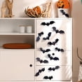 thumbnail image 5 of 12 PCS Halloween 3D Bat Wall Decor Stickers Black Red Bat Decals for Wall Window Door Fireplace Haunted House Home Halloween Party Decorations, 5 of 5