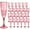 Red, variant on Plastic Champagne Flutes, 24PCS Pink Plastic Wine Glasses Goblets Reusable Champagne Flute for Weddings, Bachelor Parties, Toasting, and Events (24, Pink)
