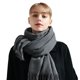 thumbnail image 4 of Qarigey Bufanda unisex gris oscuro, suave y cálida, tamaño para oficina, negocios, multifuncional, elegante y con estilo Accesorios de disfraces, 4 of 6
