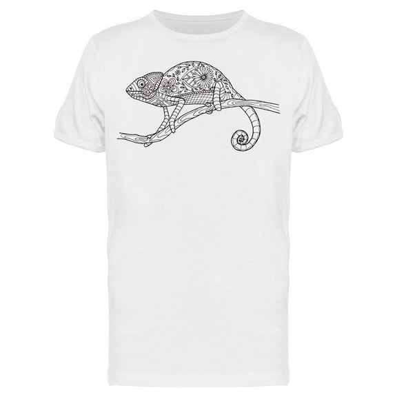 Sketch Chameleon Art T-Shirt Men -Image by Shutterstock, Male Small