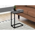 thumbnail image 3 of Home Square Specialties 1-Drawer C-shaped Metal Accent Table in Gray - Set of 2, 3 of 6
