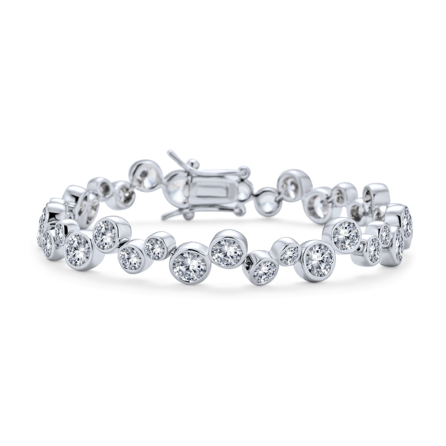 Ocean Shell Blue Crystal Beads Chain Bangle Bracelet Women Girl Charm Jewelry jb