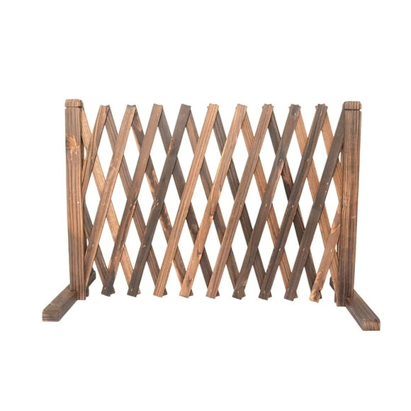 Expandable Wood Fence Retractable Garden Trellis Lattice Fence Foldable Garden
