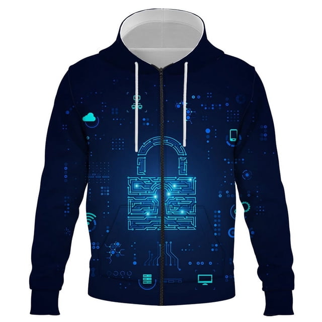 Sudadera con capucha y cremallera 3D para hombre y mujer, ropa de otoño, sudadera con capucha de manga larga a la moda Harajuku, jersey divertido, ropa para hombre, tops