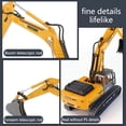 thumbnail image 5 of POINTERTECK Modèle d'Excavatrice à Inertie Véhicule d'Ingénierie Jouet pour Enfants Cadeau, 5 of 5