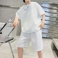 thumbnail image 2 of WELOIJEVBE Boy Summer Outfits Fashion Summer Active Short Sleeve Performance Tops and Shorts for Child Boy Boys Outfits 5-6 Years, 2 of 6