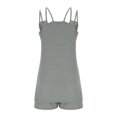 thumbnail image 5 of Bzhegqhd Women's Summer Comfortable Casual Suspender Shorts Pocket Jumpsuit Shorts, 5 of 7