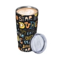 thumbnail image 2 of KLL Basketball Stainless Steel Vacuum Insulated Coffee Cup 20 oz Lids and Straws,Insulated Travel Mug Water Cup with Leak-Proof Straw Lid & Flip Lid, 2 of 8