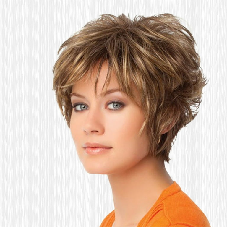 Short layered wigs with bangs top