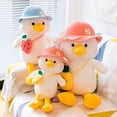 thumbnail image 2 of yellow duck doll plush toys creative school backpack ducks children's birthday gift anime pillow hugs, 2 of 3