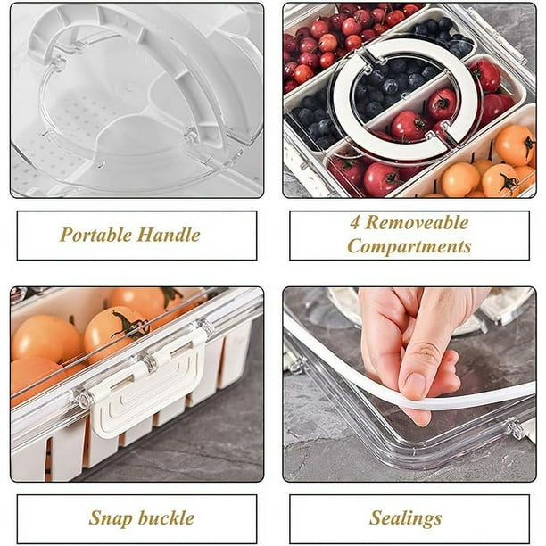 Bandeja Para Servir Aperitivos Con Tapa Y Diseño Multiusos
