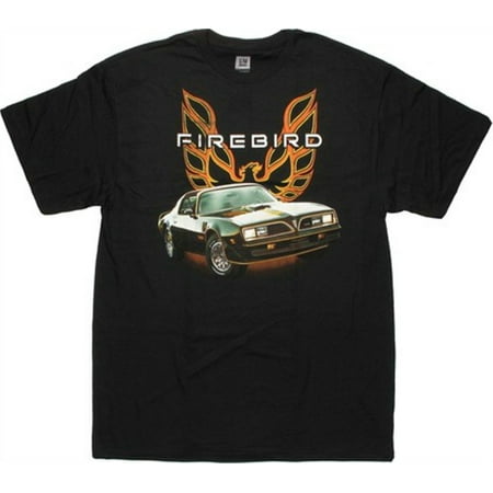 Firebird Track Top - General Motors Firebird Classic T-Top Men's Black T-Shirt Tee Car Logo Shirt Unisex (Small)