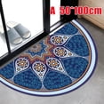 thumbnail image 1 of Tapis de Sol Demi-Circulaire Tapis d'Entrée Antidérapant Tapis de Bienvenue pour Patio Porte d'Entrée, 1 of 2