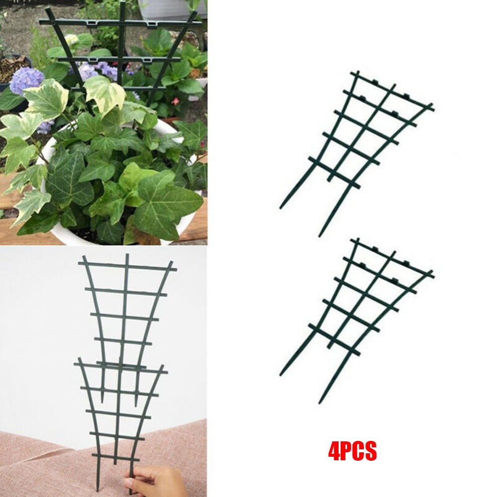 4pcs Plant Support Vine Climbing Rack Trellis Frame Tomato Fruit Grow Stakes Set 