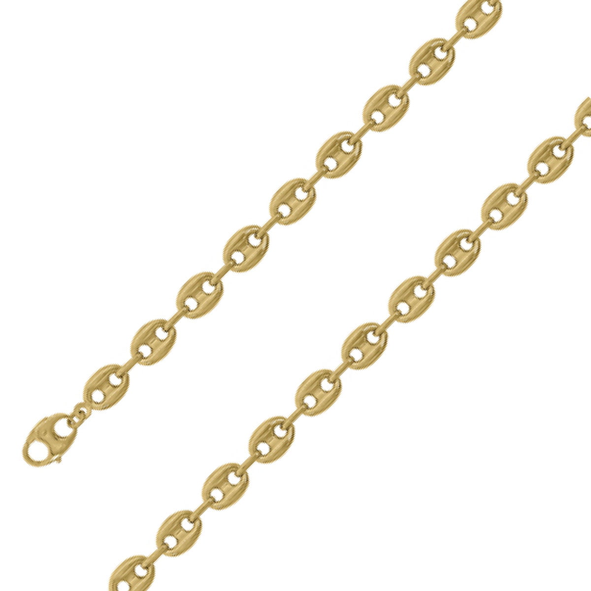 puffed mariner chain necklace