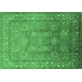 thumbnail image 1 of Ahgly Company Indoor Rectangle Oriental Emerald Green Traditional Area Rugs, 2' x 5', 1 of 4