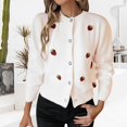 thumbnail image 2 of Breezora Chunky Cable Knit Cardigan Open Front Sweater Women’s Long Sleeve Comfortable Loose Fit Outdoor Indoor Use M Size White, 2 of 9
