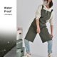 thumbnail image 2 of Delantal de lona impermeable para restaurante de café, ropa de trabajo, peto de algodón, uniforme de cocina, 2 of 5