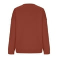 thumbnail image 4 of TIMIFIS Chandails en Molleton en Molleton Rouge pour Femmes Mode Hiver Manches Longues Pulls Décontractés Col Rond Ample, 4 of 6