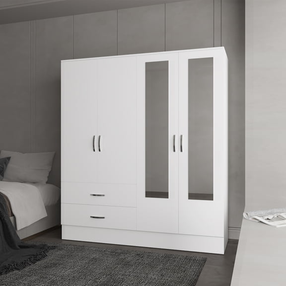 Newboti Furniture Armoire Ron, Bedroom, White BN.4842