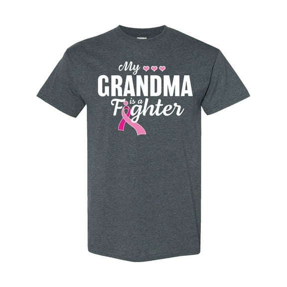 Inktastic Breast Cancer Awareness My Grandma is a Fighter T-Shirt