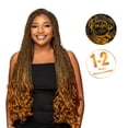 thumbnail image 4 of Lush Hair Curly Braid French Curls 66" Braiding Hair 100% Synthetic Fiber, 5 bundles, Soft & Shiny, Pre-Stretched, Curly or Wavy Tips, Box, Goddess, Knotless Braids, 320g, 4 of 11