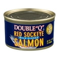 (4 pack) Double "Q" Wild Alaskan Red Sockeye Salmon, 7.5 oz Can