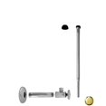 thumbnail image 1 of Westbrass D103K12-01.5 in. IPS X.38 in. x 12 in. Poignée Ronde Ondulée Riser Kit - PVD Laiton Poli, 1 of 1