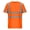 Orange, variant on Staron Men's and Women's Casual Loose Short Sleeve T-Shirt with Reflective Strip Pocket Round Neck Breathable Solid Color Basic Tee, Orange S