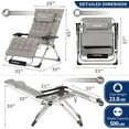thumbnail image 5 of UDPATIO Oversized Zero Gravity Chair 33In XXL Patio Reclining Chair , Support 500LB, 5 of 7