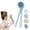 Blue, variant on Wiher Electric Body Brush, Back Scrubber Brush with 4 Detachable Heads Storage Hooks, Two Cleaning Modes & Dual Handle Design, IPX7 Long Battery Life for Cleansing Exfoliating Massaging Skin, Blue