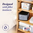 thumbnail image 2 of Homz Plastic 1 Drawer Medium Storage Cart, Black Frame with Clear Drawer, 2 Pack, 2 of 9