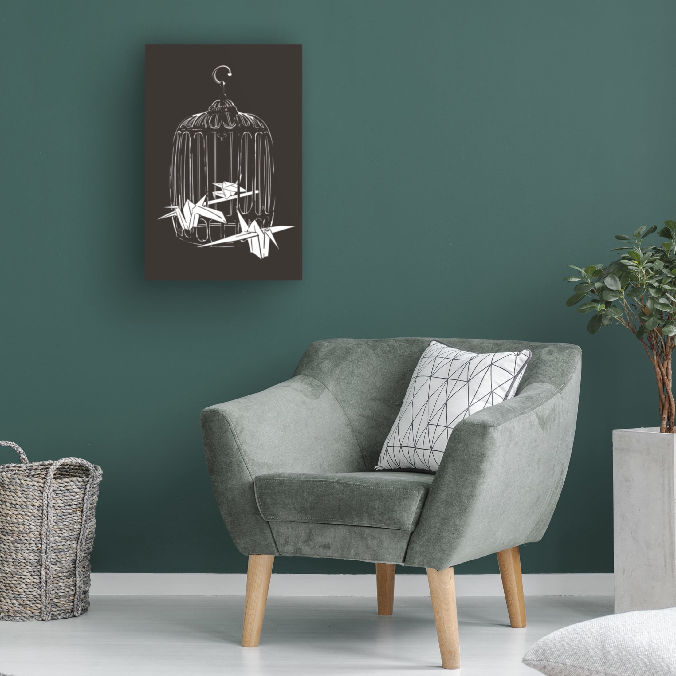 Trademark Fine Art jay stanley  Origami Birds Canvas Wall Art