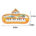 thumbnail image 3 of Orange Electronic Music Maker Keyboard Toy Sound Effects Learning Activity For Children, 3 of 8