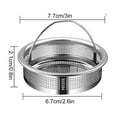 thumbnail image 3 of Foqnuq 304 Stainless Steel Kitchen Sink Filter Screen Portable Leak Screen for Vegetable Washing and Dishwashing Basin - Reusable and Easy to Clean, 3 of 4