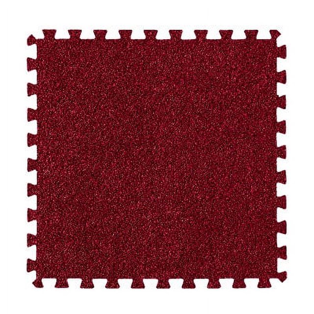Alfombrilla de espuma EVA con empalme de gamuza corta, alfombrilla de empalme libre para habitación de juguetes de bebés y niños, alfombrilla antideslizante anticaídas para gatear