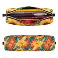 thumbnail image 2 of Easygdp Diamond Bohemian Sunflower para Estuche de Lápices de Cuero, Estuche de Papelería de Cuero, Estuche de Gran Capacidad con Cremallera, 2 of 7