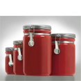 thumbnail image 1 of Anchor Hocking 03923RED Ensemble de Boîtes en Céramique Rouge 4pc, 1 of 1