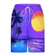 thumbnail image 3 of Pantalones Cortos para Hombre Cintura Elástica con Bolsillos, Forro de Impresión de Moda Casual para la Playa, Al Aire Libre Y el Uso Diario, 3 of 6