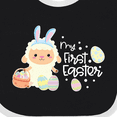 thumbnail image 4 of Inktastic My 1st Easter with Cute Lamb and Easter Eggs Boys or Girls Baby Bib, 4 of 4