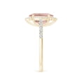 thumbnail image 3 of ANGARA Natural Oval 2.5 ct Morganite Ring with Ornate Halo in 14K Yellow Gold for Women | Birthday, Anniversary, Jewelry Gift for Women | Natural Morganite Ring, 3 of 9