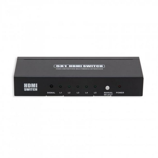 Syba SY-SWI31051 - Commutateur Vidéo/audio - 5 x HDMI - Bureau