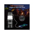 thumbnail image 3 of 1PC Solar Camping Lantern Collapsible LED Solar USB Rechargeable Lantern Flashlight Emergency Hanging Lights For Camping Power Outages Indoor Outdoor, 3 of 5
